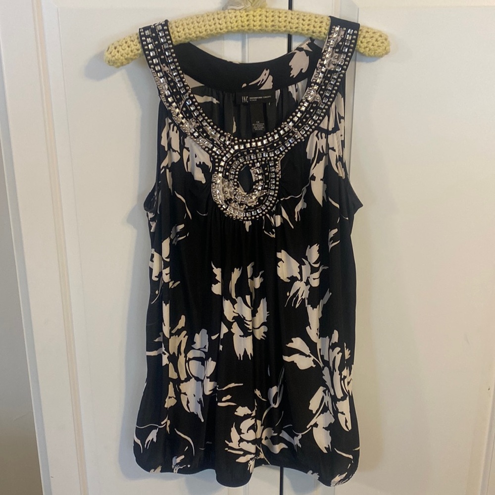 INC sleeveless blouse